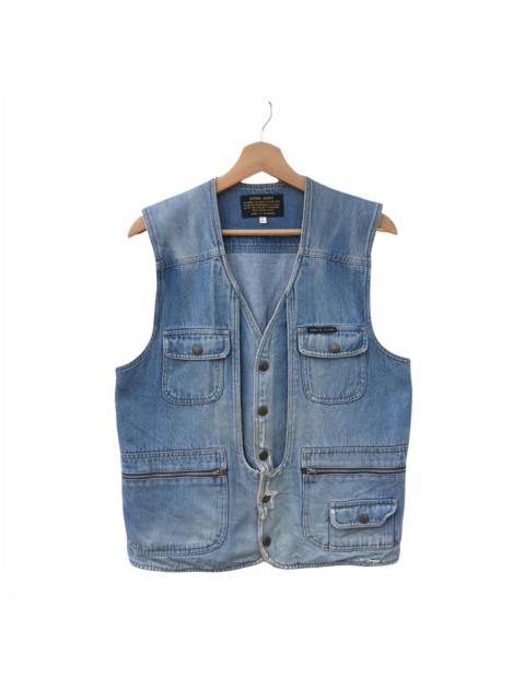 Other Designers Vintage - RUCK DAM DENIM TANK TOP SLEEVELESS MULTI POCKET