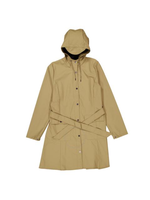 Rains Curve Hooded Belted Waterproof Jacket
