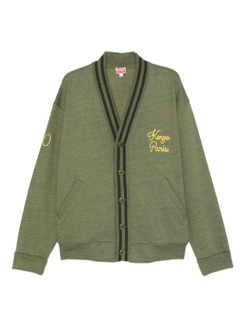 KENZO Kenzo Paris Chainstitch-embroidered V-neck Cardigan