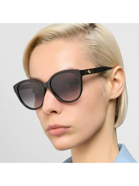 GUCCI NEW GUCCI GG0631S 001 Black Violet Cat Eye Gradient Women Sunglasses