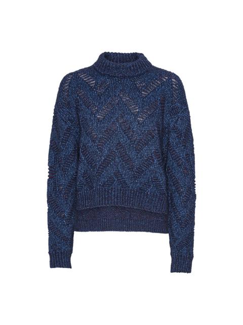 HENRIK VIBSKOV FLAT KNITTED SWEATER - FLAT NAVY