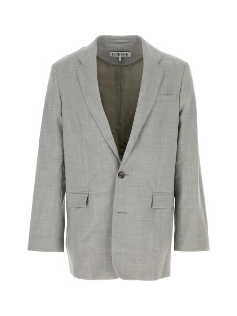 Loewe Loewe Men Grey Wool Blazer