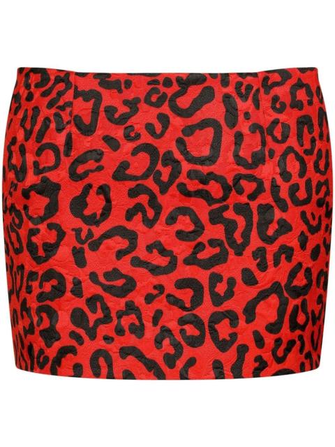 Dolce & Gabbana leopard-print mini skirt