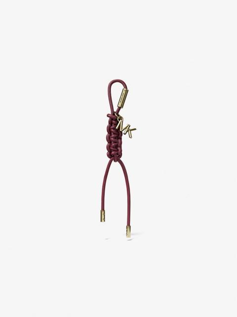 MICHAEL KORS Gold-Tone and Braided Cord Bag Charm