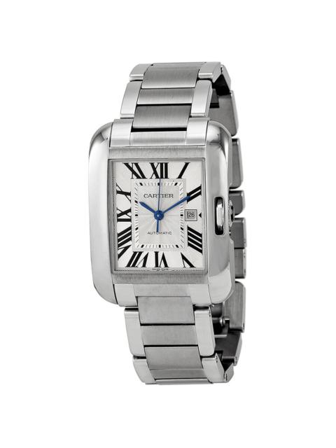 Pre-owned Cartier Tank Anglaise Automatic Silver Dial Men's Watch W5310009