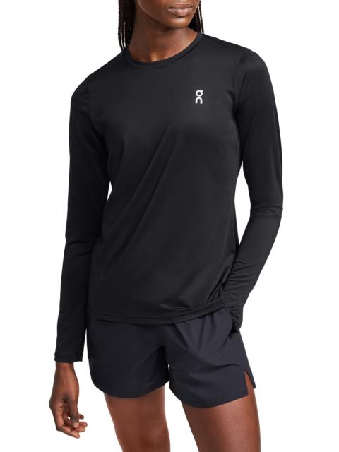 On Core Long Sleeve Running T-Shirt in Black at Nordstrom
