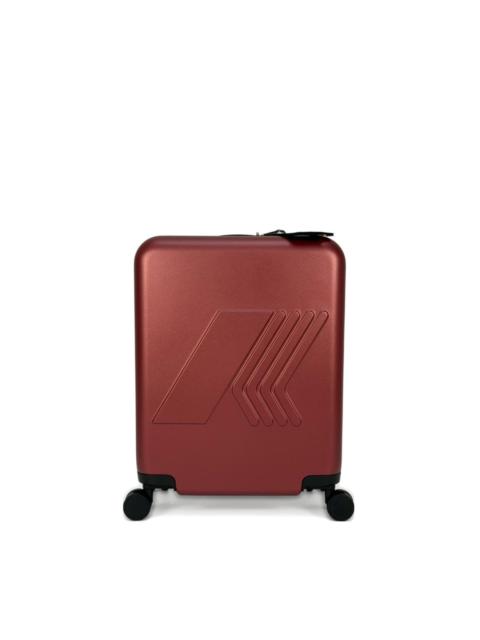 K-WAY embossed-logo wheeled luggage