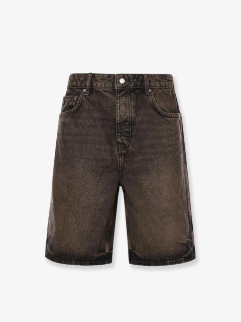 REPRESENT Represent Cotton Bermuda Shorts Brown