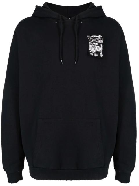 Fred Perry patch-detail long-sleeved hoodie