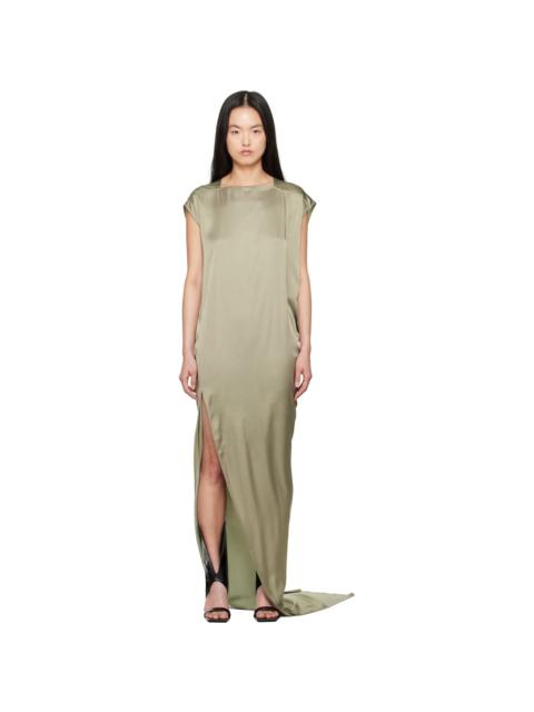 Rick Owens Green Hollywood Edfu T Maxi Dress