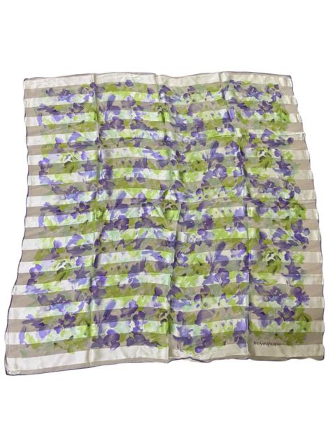 SAINT LAURENT ysl foulards floral silk scarf
