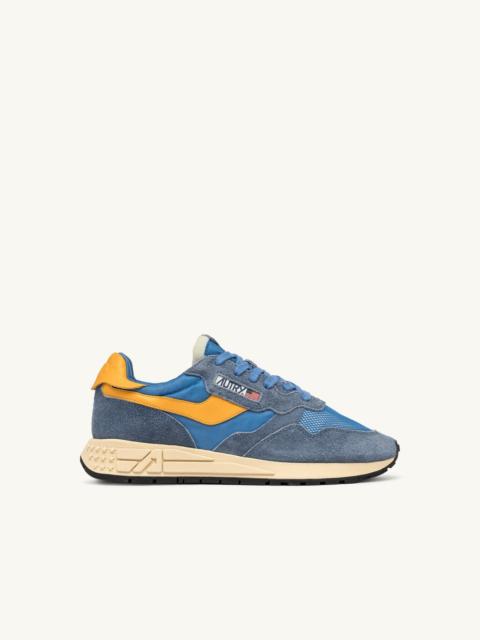AUTRY REELWIND LOW SNEAKERS IN CENBLE AND GOLD FUSION SUEDE AND NYLON