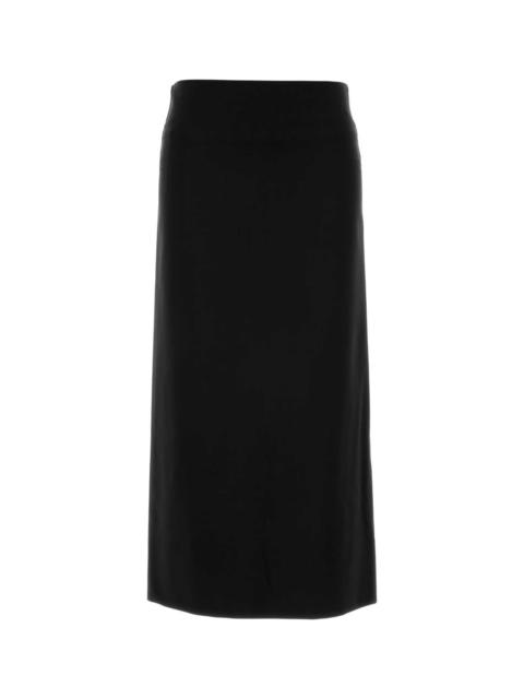 Jil Sander Black Jersey Skirt