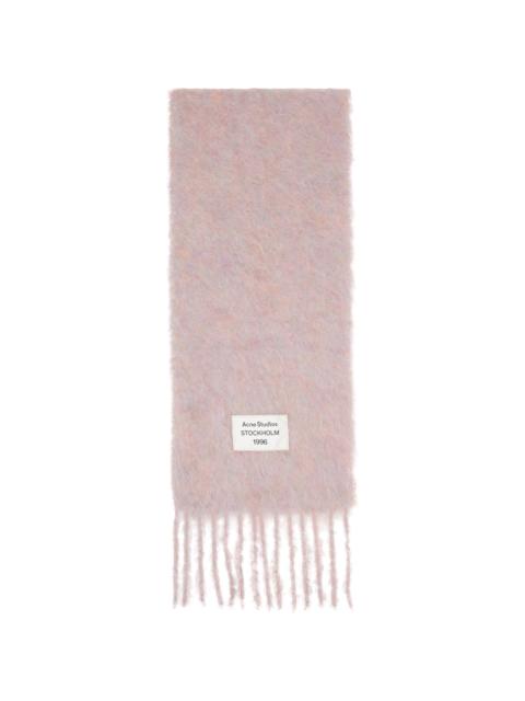 Acne Studios Pink Mohair & Wool Scarf