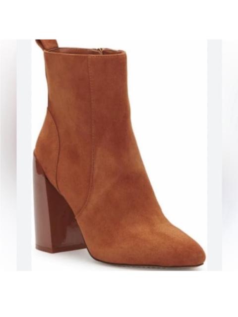 Other Designers New! Vince Camuto Enverna Suede Leather Block Heel Bootie Sz 7 $160‎