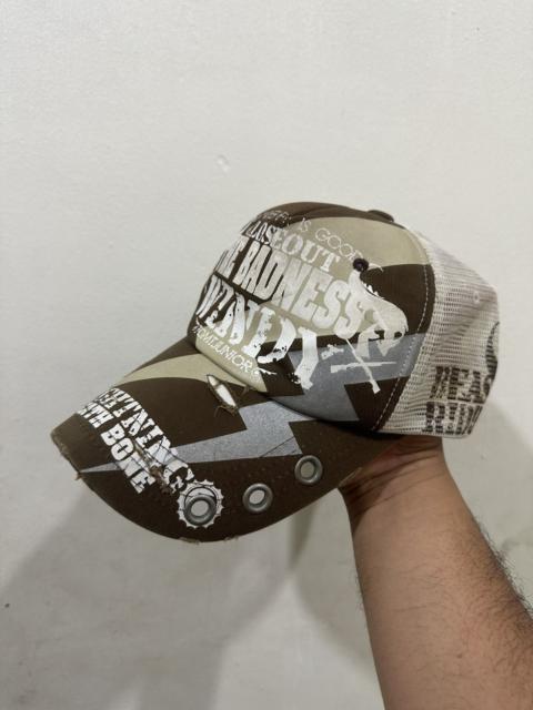 Other Designers Harley Davidson - VTG TOM T JUNIOR Over Print Trucker Hat