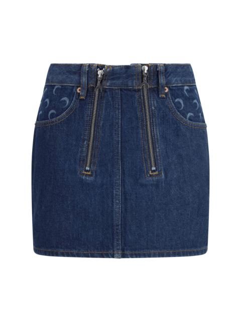 Marine Serre Marine Serre Zipped Mini Skirt