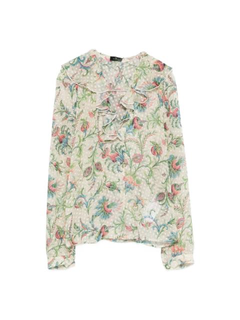 Etro Shirts Neutral, Green