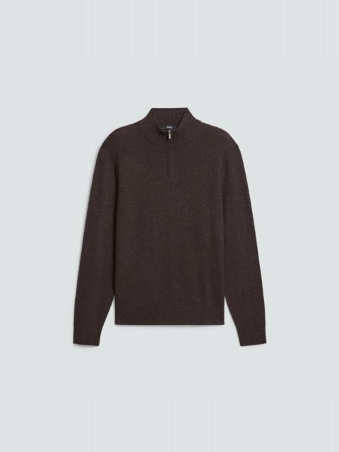 Theory Hilles Quarter-Zip Sweater in Cashmere