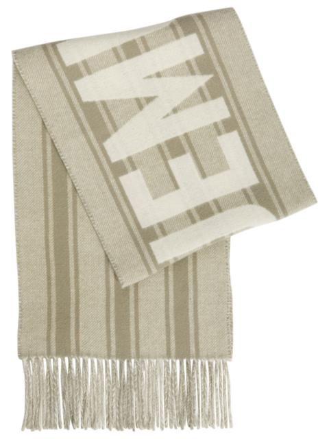 JACQUEMUS Jacquemus L'echarpe Logo Fringed Wool Scarf