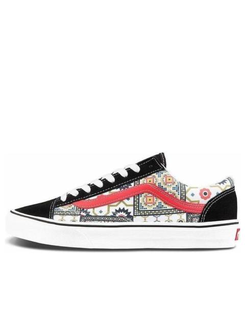Vans Vans Style 36 Moroccan Tile Check Skate Shoes Black/Red VN0A54F6687