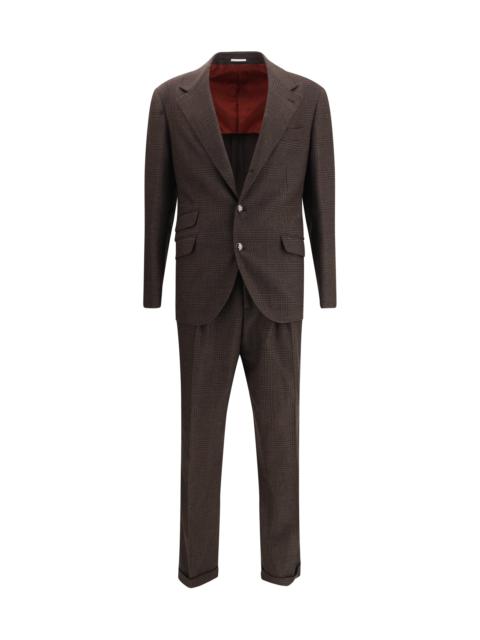 Brunello Cucinelli Brunello Cucinelli Men Prince Of Wales Men’S Suit