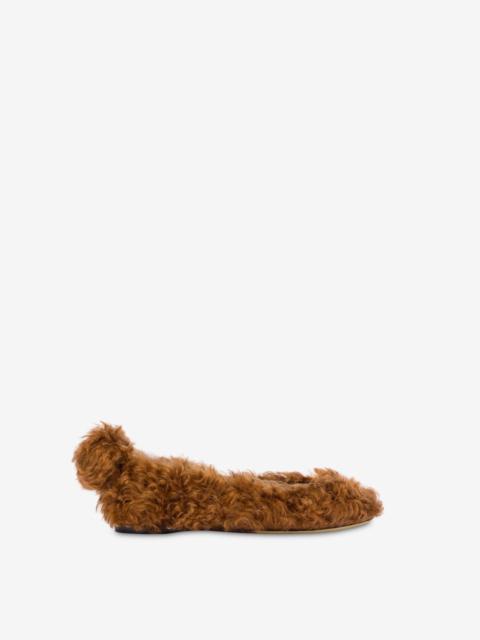 Moschino MOHAIR BALLET FLATS