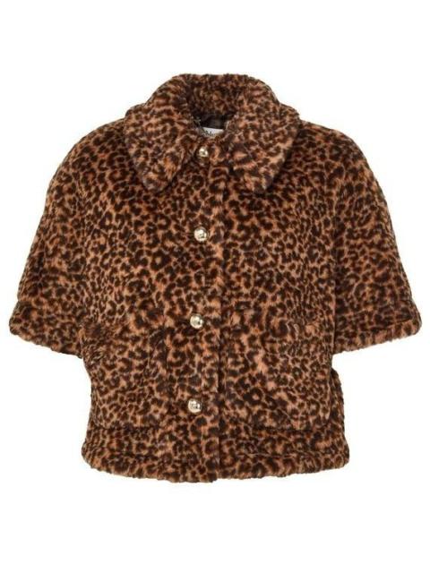 Max Mara MAX MARA Titty Teddy Brown Fuzzy Wool Cape Coat New & Authen