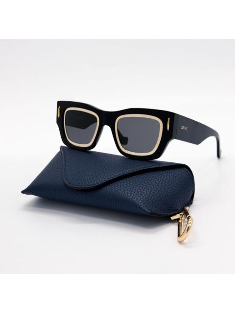 Loewe New Loewe LW40168I 01A Black Geometric Women Sunglasses