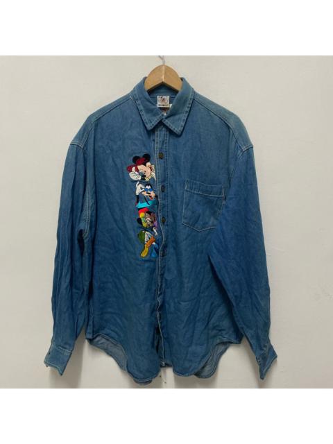 Other Designers Vintage Too Cute Denim Shirt Disney