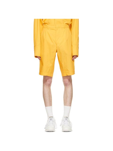 BIANCA SAUNDERS Yellow Cotton Shorts