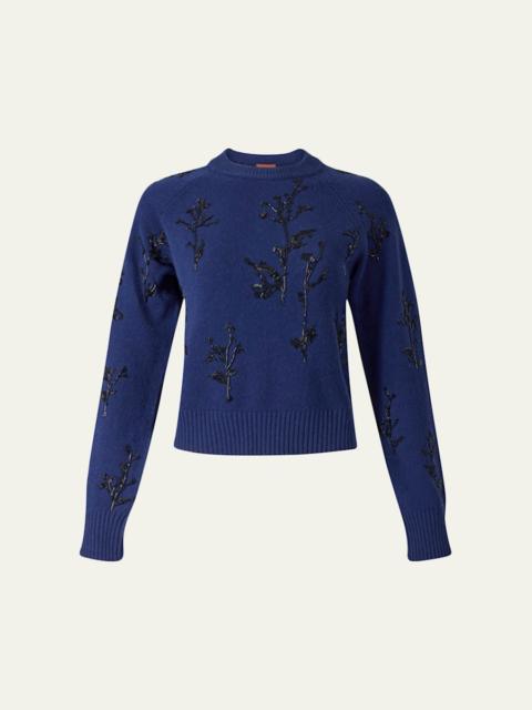 Altuzarra Paulie Beaded Crewneck Sweater