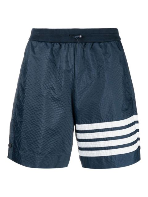 Thom Browne Ultralight Ripstop 4-Bar Mid Thigh Shorts