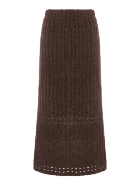 BY MALENE BIRGER Sofia Knit Skirt brown