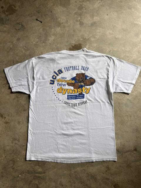 Other Designers Hanes - UCLA Football 2000 White Tee Backhit