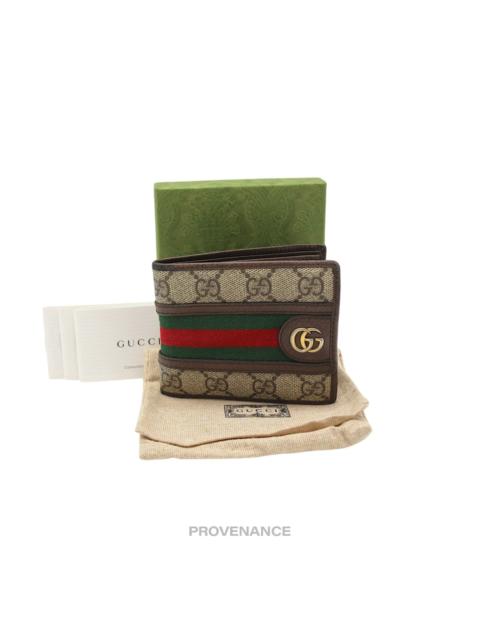 GUCCI Gucci Ophidia Bifold Wallet - GG Marmont Supreme Signature Web