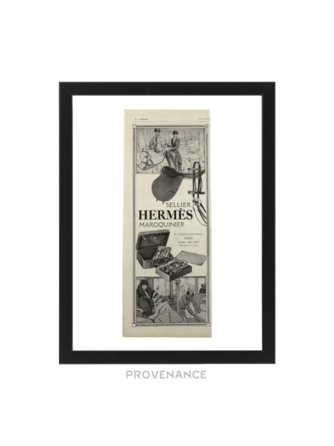 Hermes Antique Vintage Newsprint Ad - SELLIER MAROQUINIER