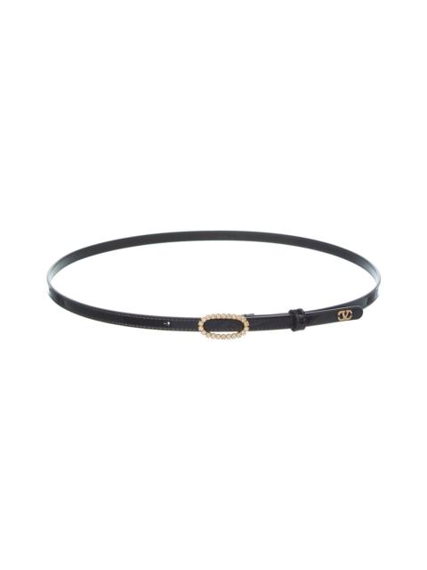 Valentino Valentino VLogo Signature Patent Belt
