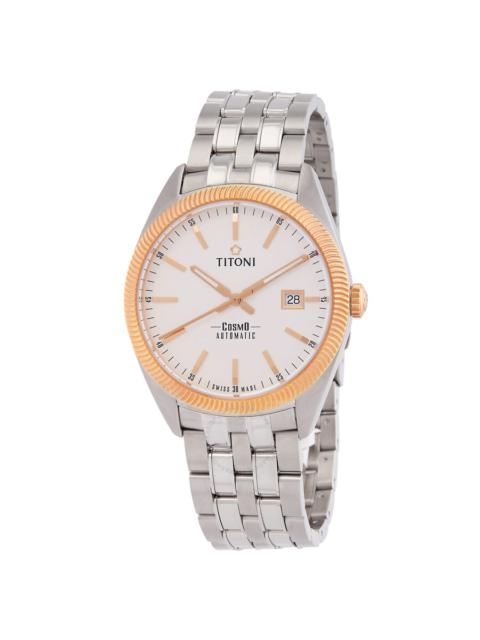 Other Designers Titoni Cosmo Automatic Silver Dial Men's Watch 878 SRG-606