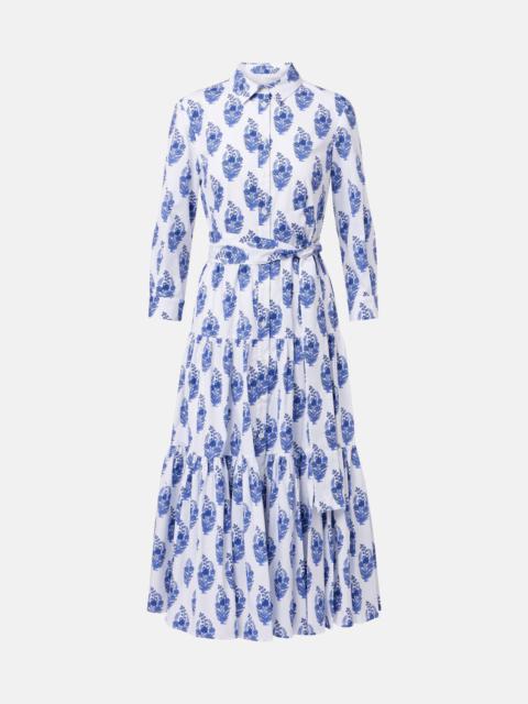 CAROLINA HERRERA Floral cotton-blend shirt dress