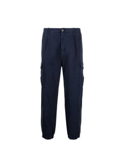 Brunello Cucinelli Brunello Cucinelli Navy Cargo Pants With Cuffs