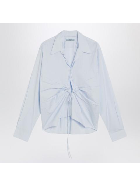 Prada Prada Light Blue Fil-À-Fil Shirt Women
