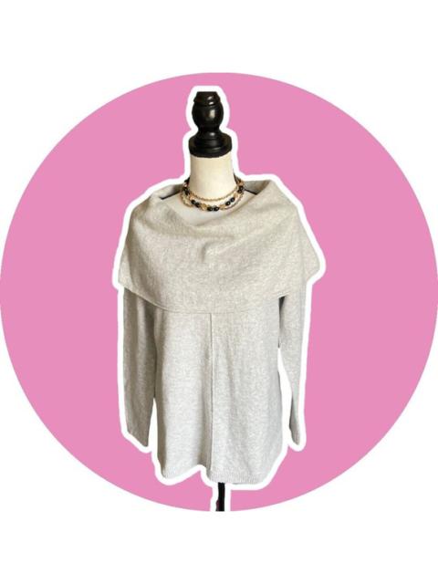 J. Jill - J.JILL Cowl Neck Long Sleeve Grey Pullover Sweater Women's Size S Cotton NWT New