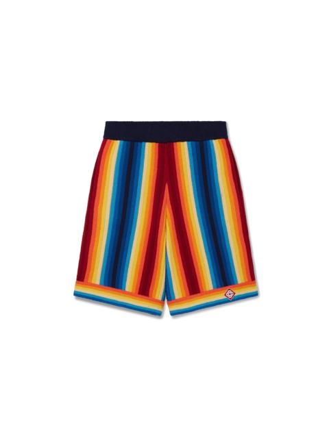 CASABLANCA Gradient Stripe Towelling Shorts | Casablanca Paris