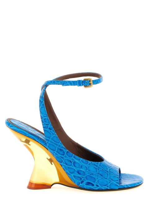 Dries Van Noten Dries Van Noten Women Embossed Leather Sandals