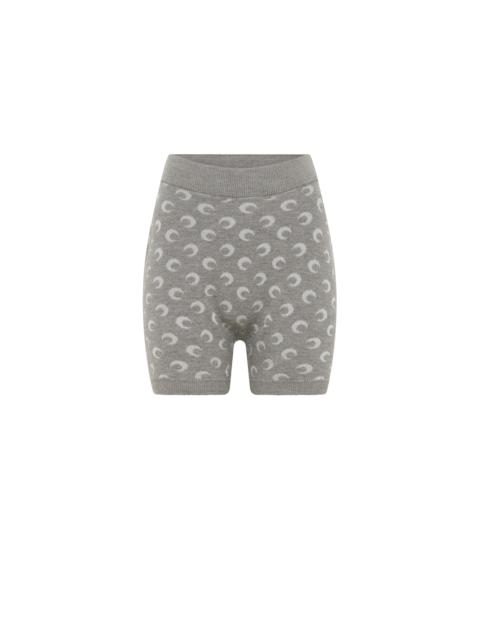 Marine Serre MOON JACQUARD KNIT SHORTS