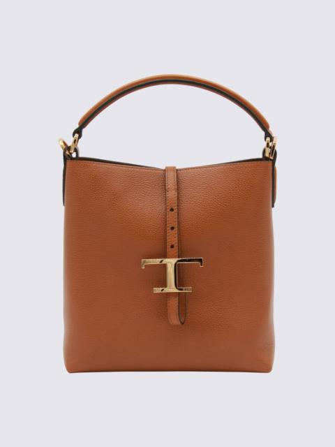 Tod's Tods Brown Leather Top Handle Bag