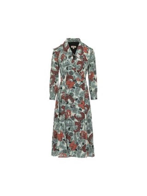 Burberry Layla Midi Length Wrap Dress