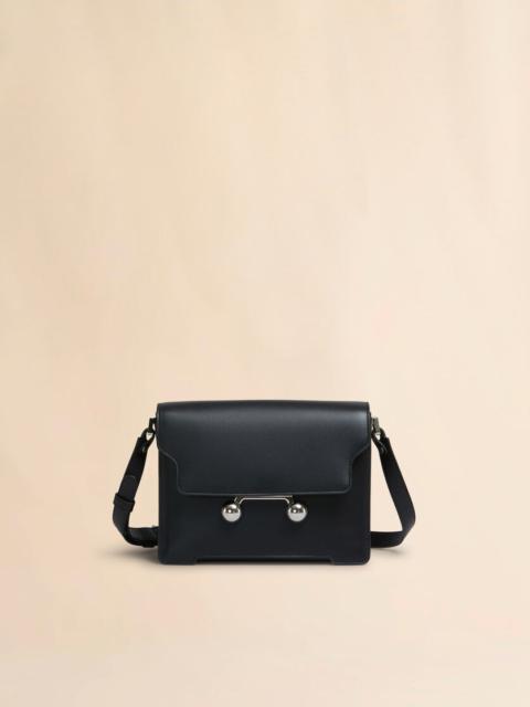 Marni BLACK LEATHER TRUNKAROO MEDIUM SHOULDER BAG