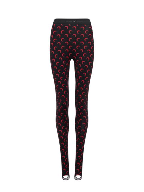 Marine Serre Recycled Moon Jersey Stirrup Leggings